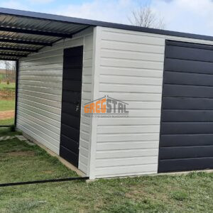 GARAŻ BLASZANY 12m X 6m AKRYLOWY