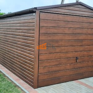 GARAŻ BLASZANY 3m X 5m DREWNOPODOBNY