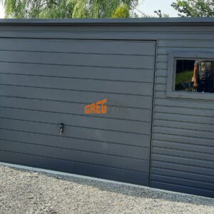 GARAŻ BLASZANY 4m X 5m AKRYLOWY