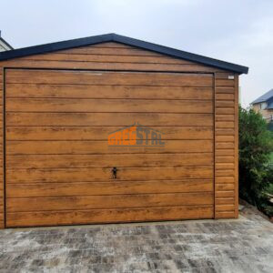 GARAŻ BLASZANY 4m X 5m DREWNOPODOBNY