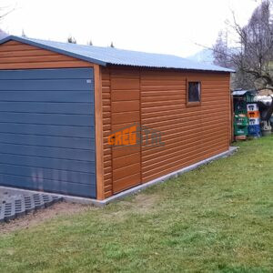 GARAŻ BLASZANY 3m X 5m DREWNOPODOBNY