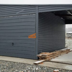 GARAŻ BLASZANY 12m X 6m AKRYLOWY