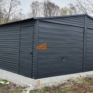 GARAŻ BLASZANY 6m X 6m AKRYLOWY