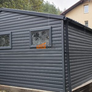 GARAŻ BLASZANY 5m X 5m AKRYLOWY