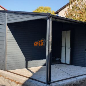 GARAŻ BLASZANY 12m X 6m AKRYLOWY