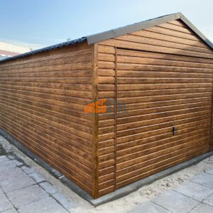 GARAŻ BLASZANY 4m X 5m DREWNOPODOBNY